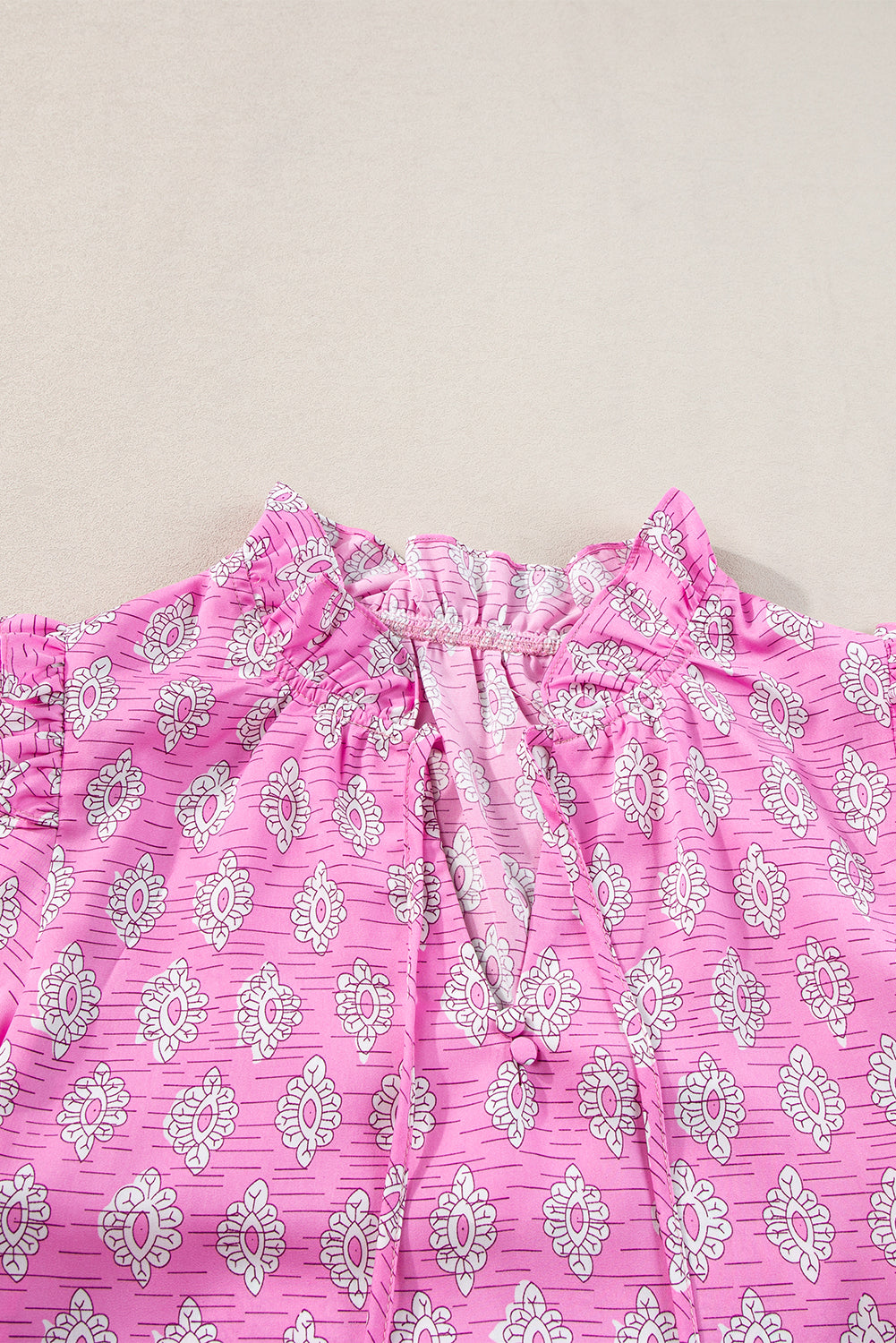 Miller Ruffled Short Sleeve Blouse