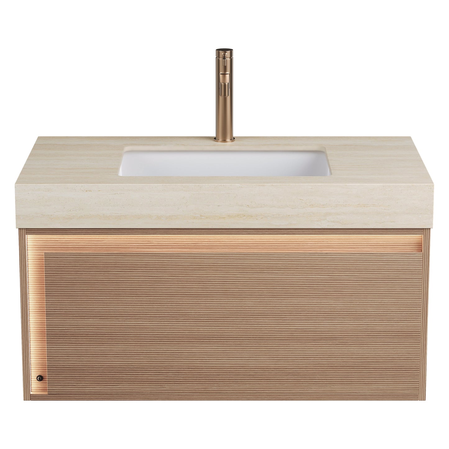 NYAH 36'' Bathroom Vanity & Sink - Floating Ultra-Slim Grille Design