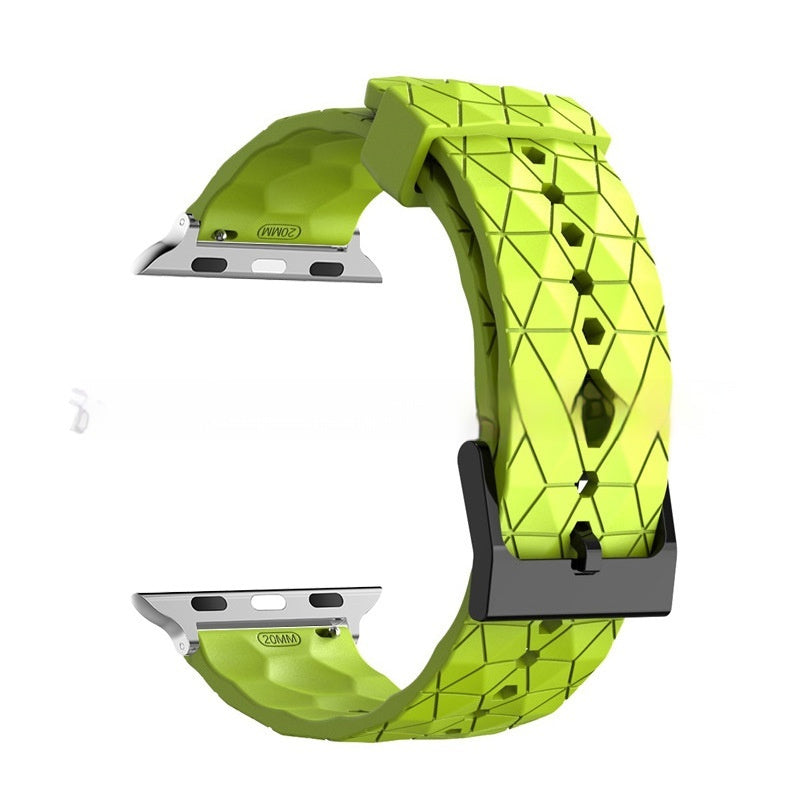 Football-patterned Watch S9 Strap S10 Silicone Replacement Wristband