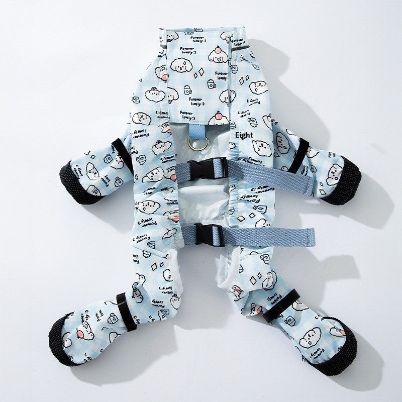 Simple, Versatile Full-body Pants With A Built-in Bib For Outdoor Use Waterproof, Stain-resistant, And Dustproof