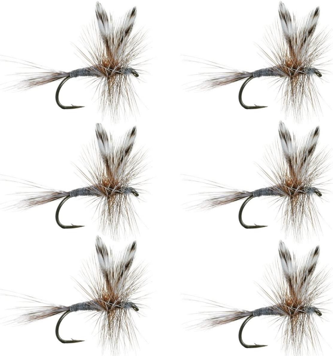 Barbless Adams Classic Dry Fly - Set of 6 - Hook Size 16
