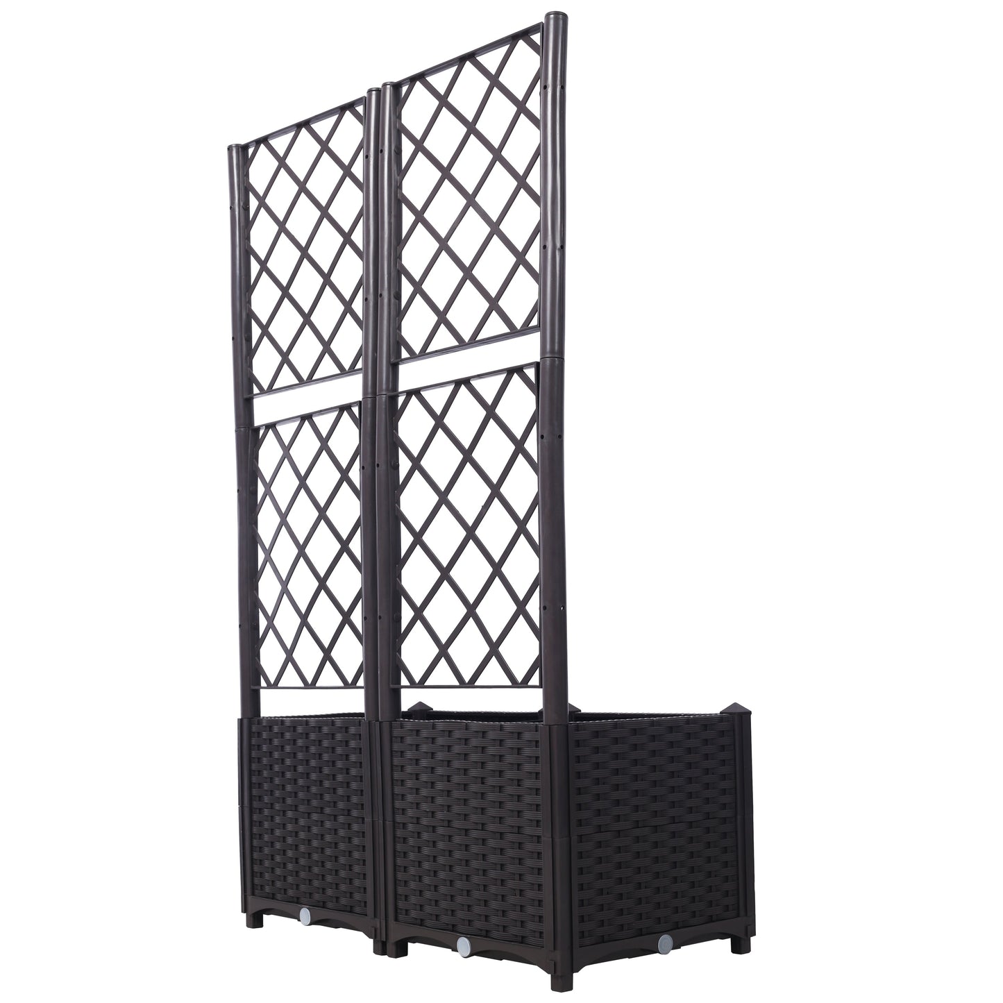 Poly Rattan Garden Planter
