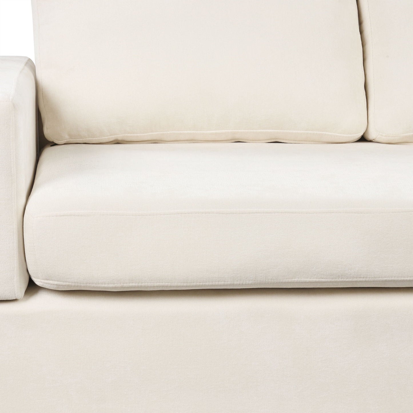 Sectional Sofa Upholstered Sofa Couch With Reversible Armrests For Living Room