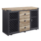 Edina - Server - Oak & Sandy Black