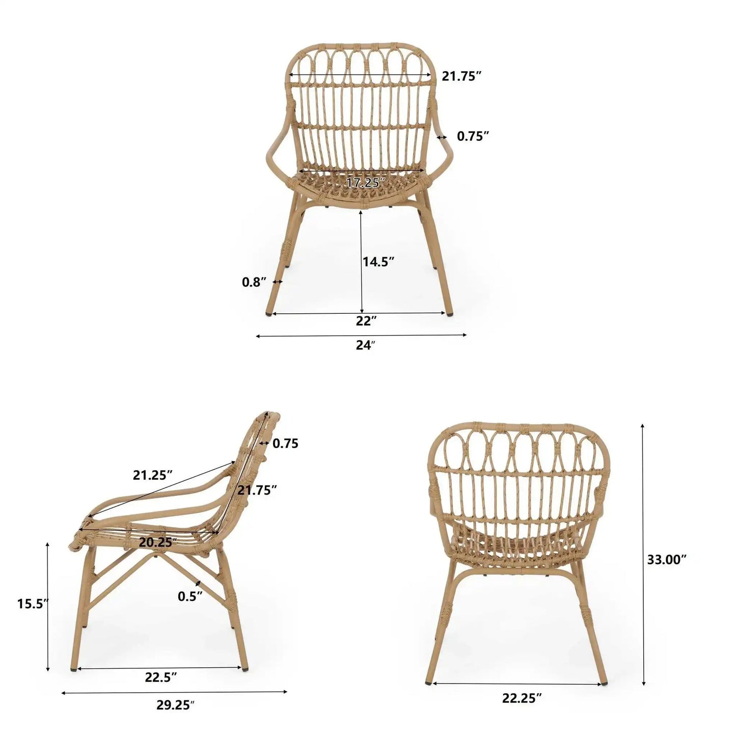Monsoon Outdoor Accent Chair With Open Weave Design