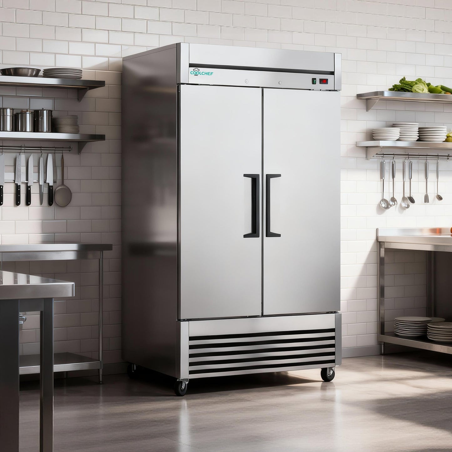 54" Commercial Stainless Steel Reach-In Freezer