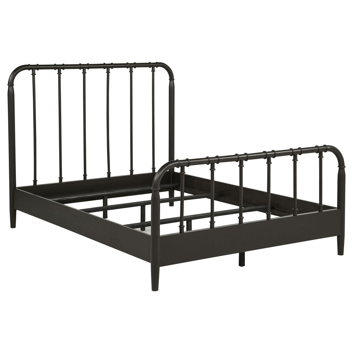 Rocco All Wood Water Pipe Open Frame Full Bed Dark Bronze
