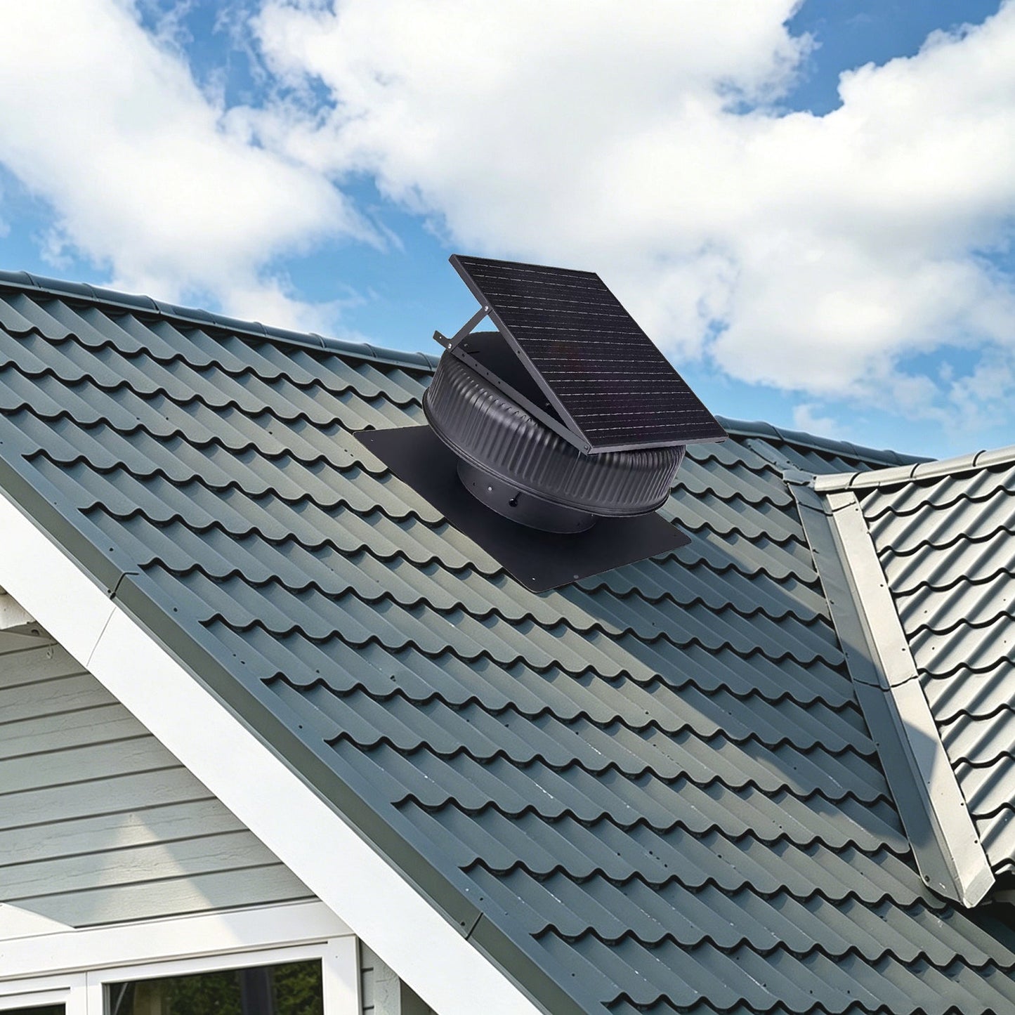 12" Adjustable Solar Roof Vent Fan with Remote Control