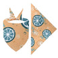 Cross-border New Cartoon Cute Pet Triangle Fresh Fruit Polyester Printed Cat And Dog Saliva Towel Scarf Wholesale