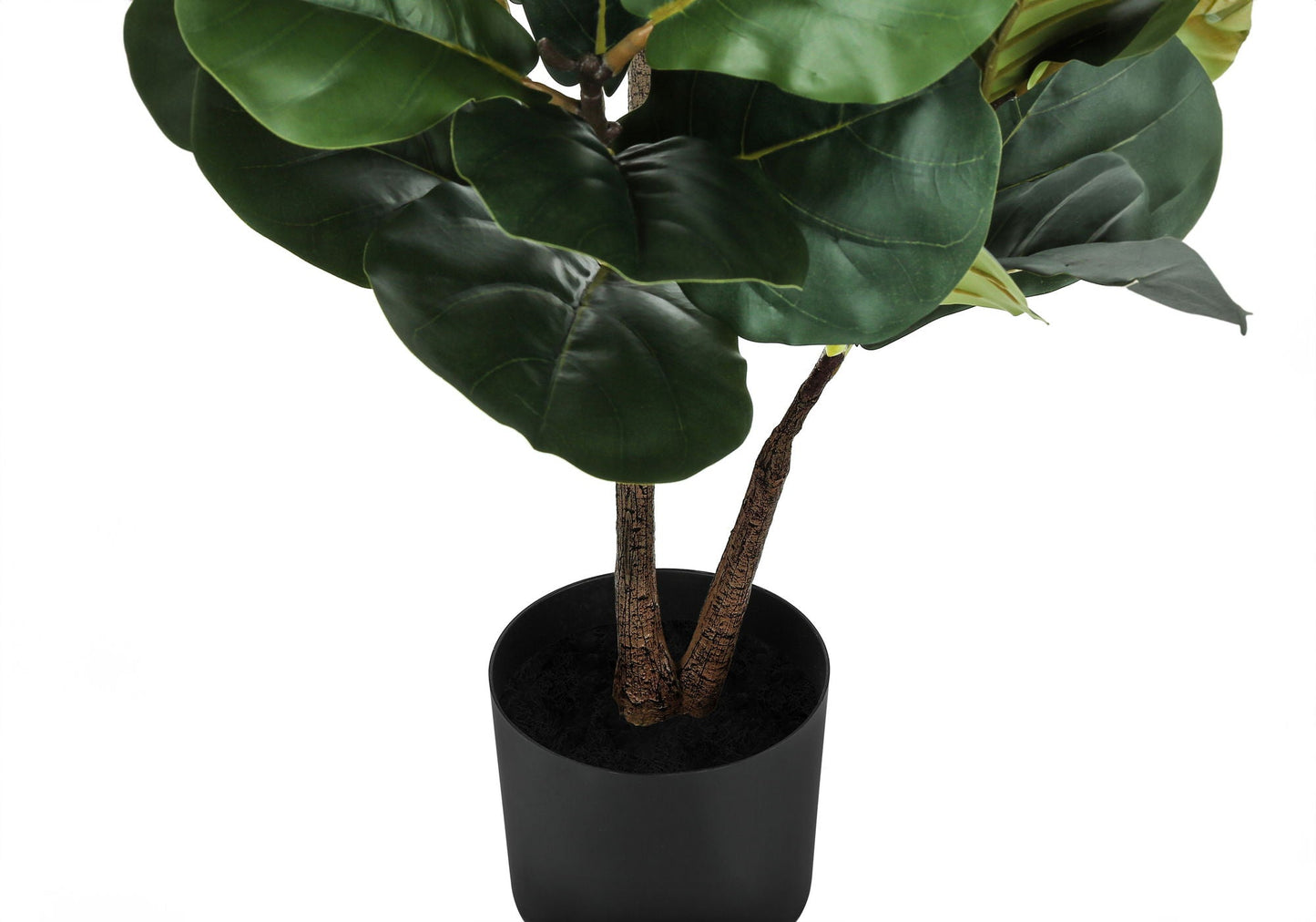 49" Tall Artificial Plant Fiddle Tree with Real Touch Leaves