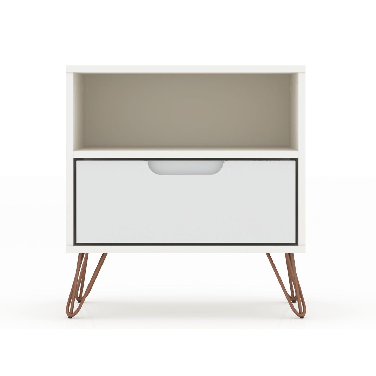 Rockefeller - Nightstand With 1 Drawer - White