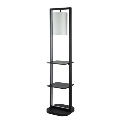 Two Tiered Vertical Shelving Stand with Light
