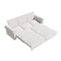 Pull Out Sofa Bed 3 In 1 Convertible Sleeper Sofa With Nailhead Trim & Rolled Arm, Multi Functional