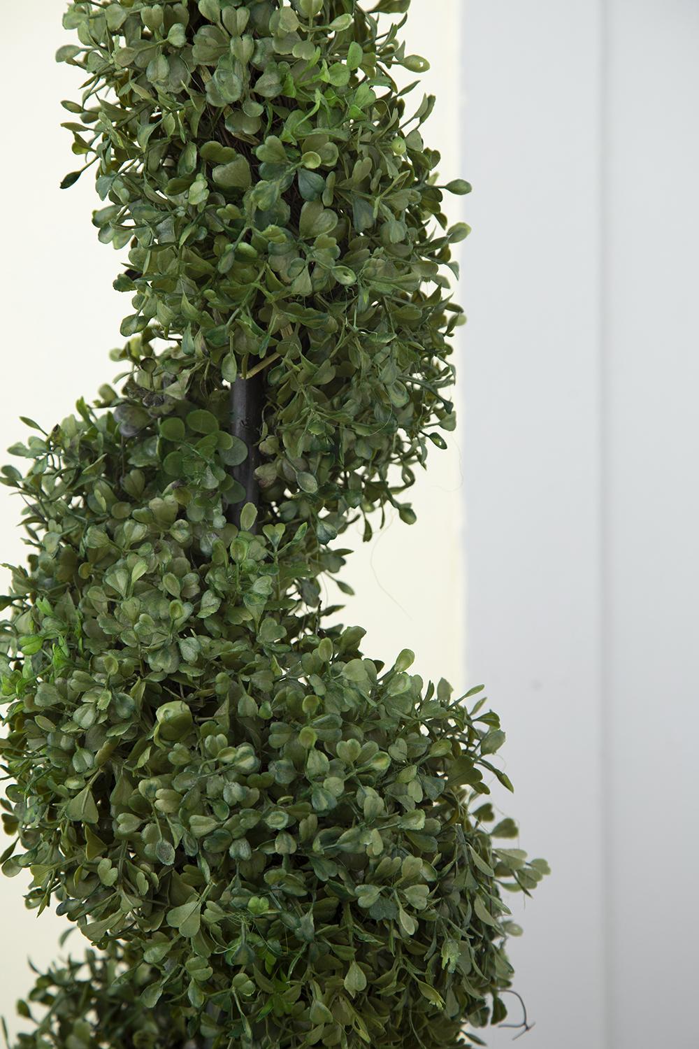 7.5x7.5x35" 3 Foot Tall Artificial Spiral Boxwood Tree