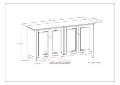 Amherst - 4 Door Storage Cabinet