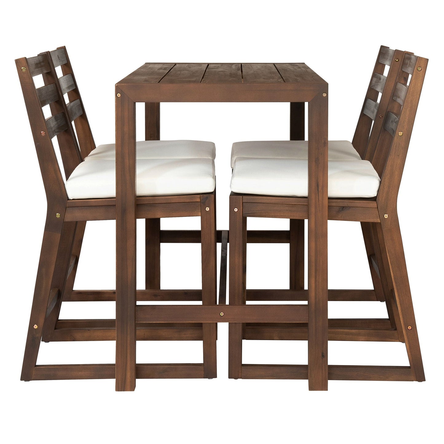 Patio Bar Set With Ergonomic Chairs