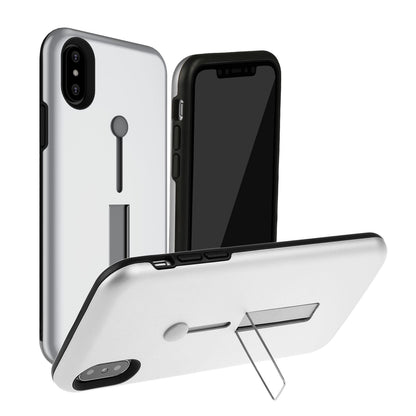 Finger Strap Phone Case for iPhone X Drop-protection Finger Ring Rugged Phone Case with Kickstand Dual Layer Case