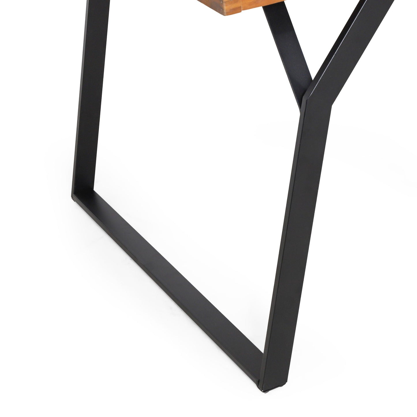 Zora Dining Table Industrial & Iron Table - Black