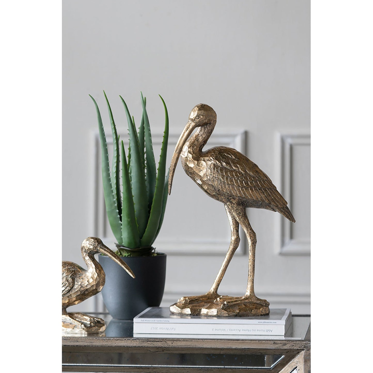 10x15.9x3.7" Standing Crane Figurine