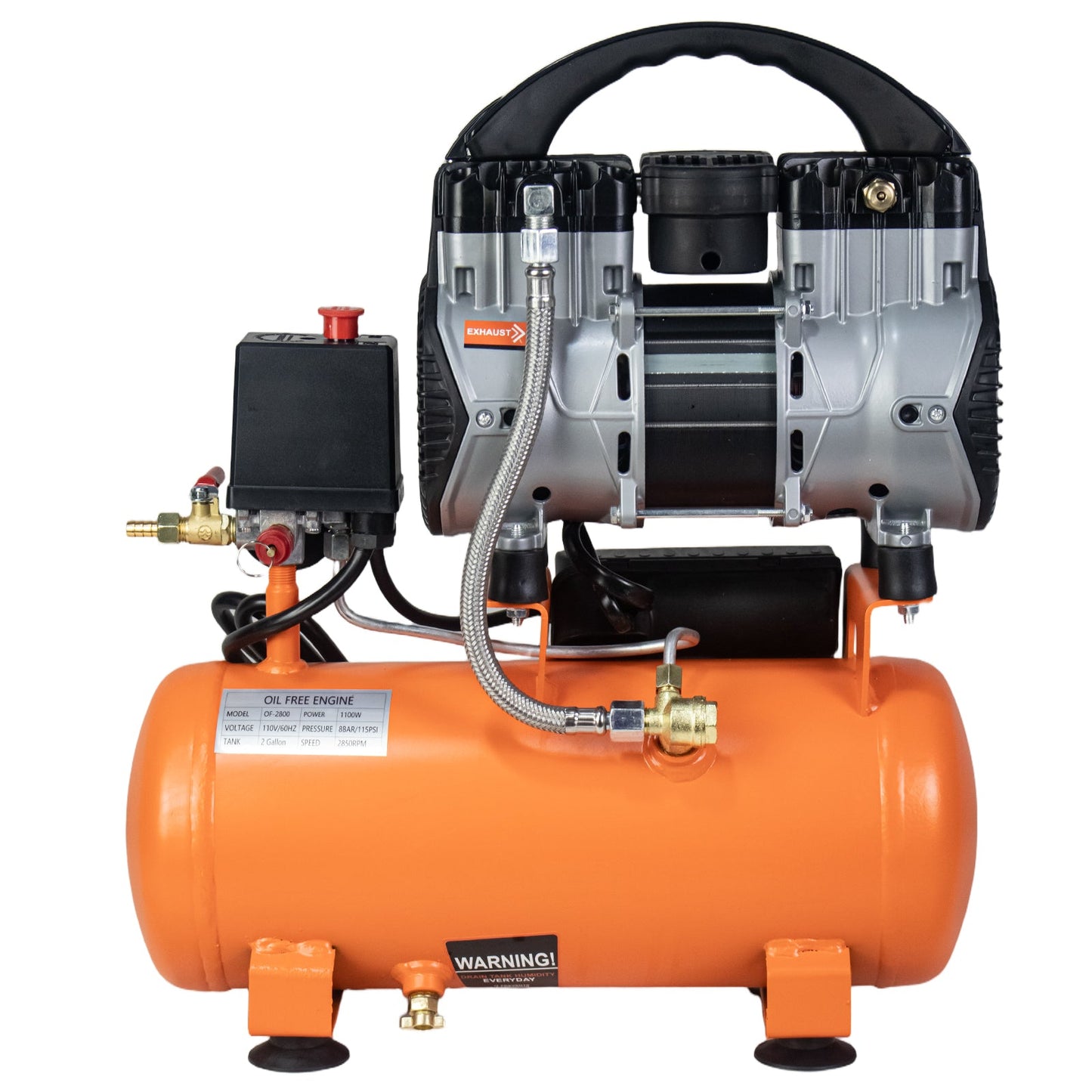 Quiet Low Noise Oil-Free Air Compressor