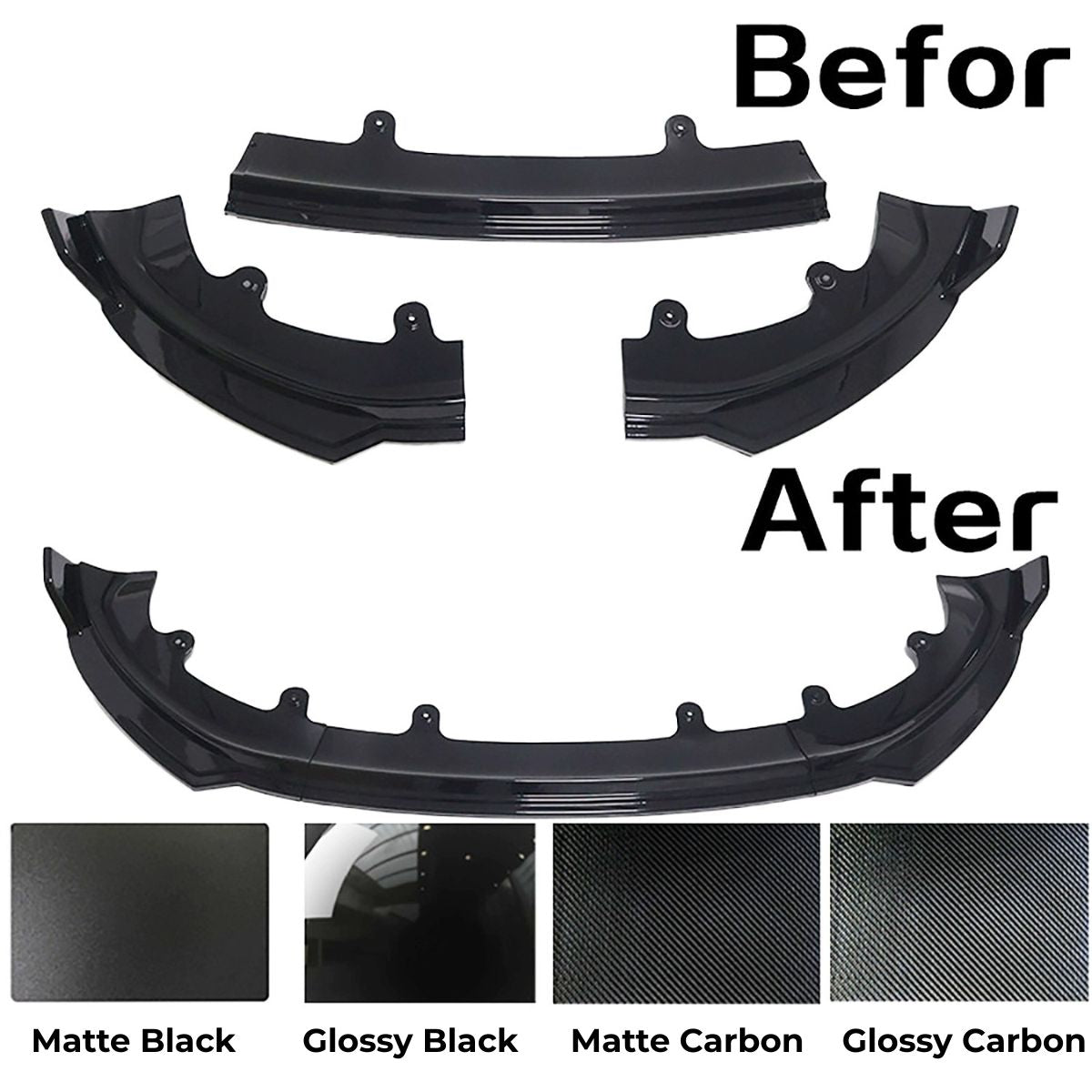 ABS Front Lip Spoiler for Model Y Juniper / Model YL | TESERY