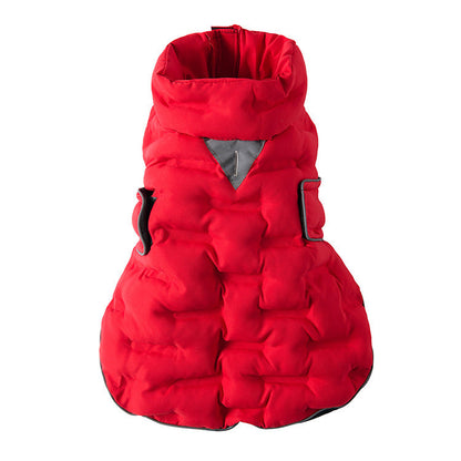 Water- And Wind-Resistant Velcro Jacket For Medium To Large Dogs
