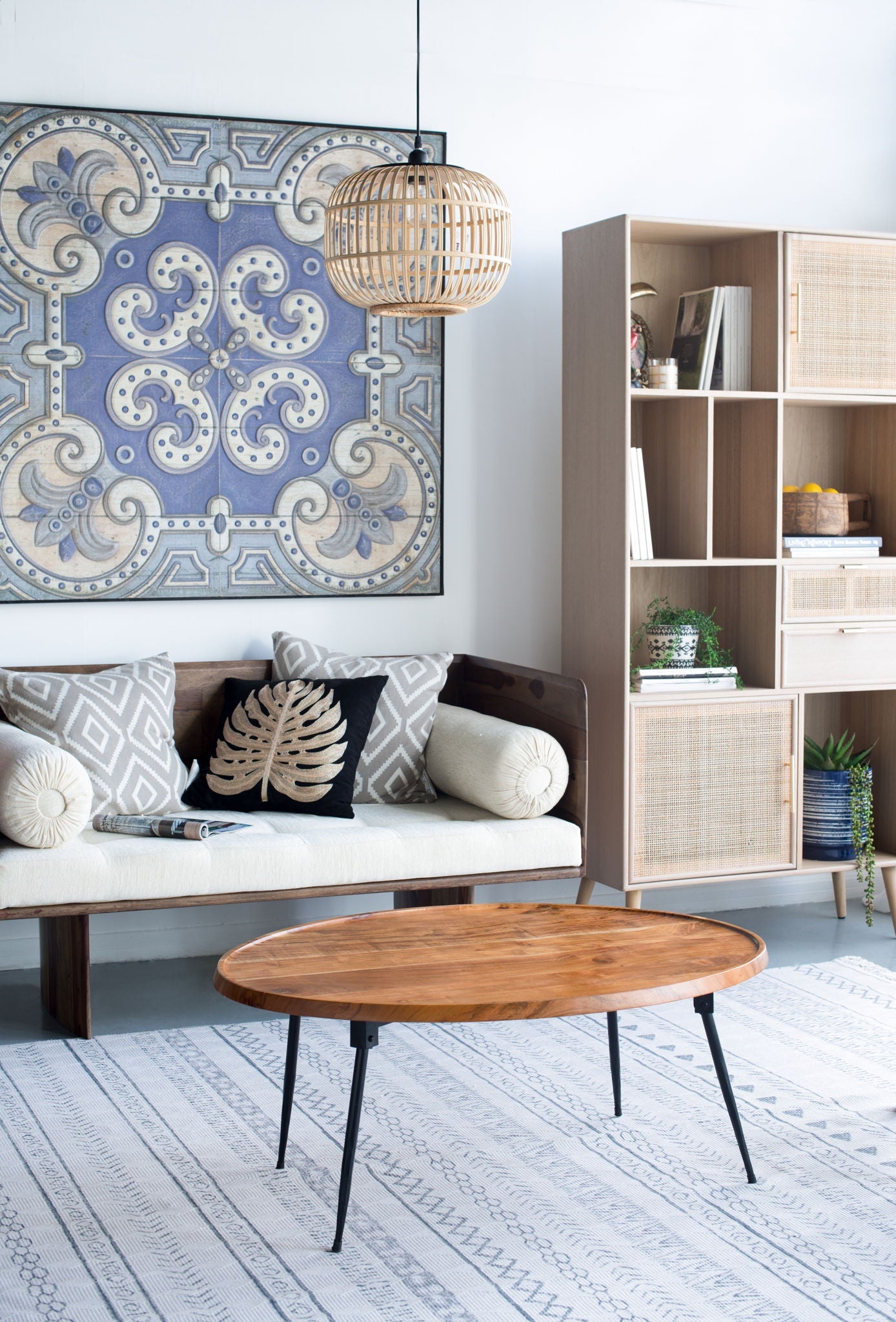 Oval Coffee Table - Brown