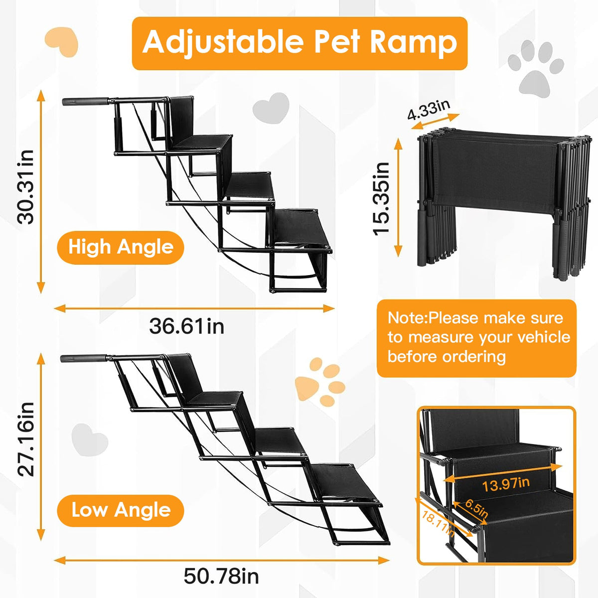 GBruno Foldable Dog Ramp