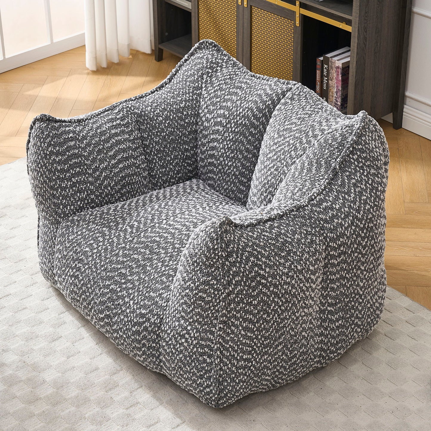 Comfortable Chenille Sofa Chairs With Highly Resilient Foam