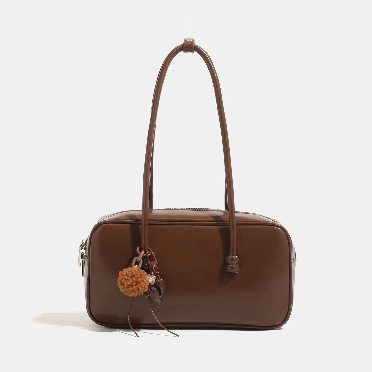 Womens Sophisticated Red Large-capacity Underarm Shoulder Bag