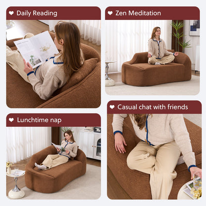 LY-048 Compression Curved Chaise Longue Chair
