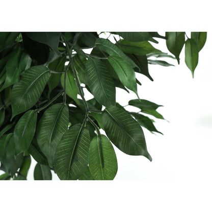 58" Tall, Artificial Plant, Ficus Tree, Indoor, Faux, Fake, Floor, Greenery, Potted, Decorative - Green / Black
