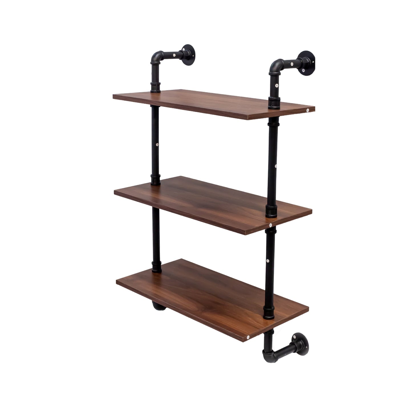 Industrial Pipe Shelf 3-Tier and 2-Tier Wall Mounted Shelves