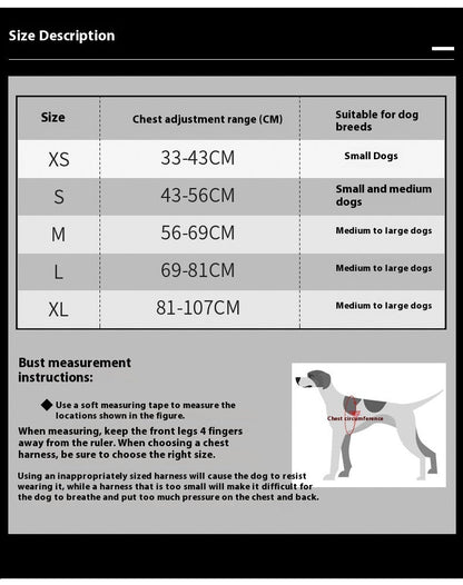 Chest Strap Camouflage Reflective Explosion-proof Dog Supplies