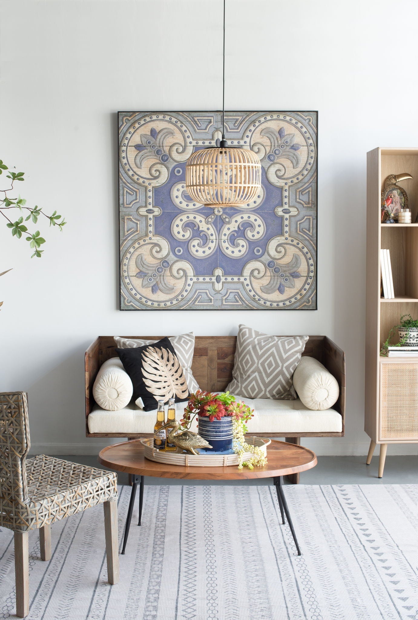 Oval Coffee Table - Brown