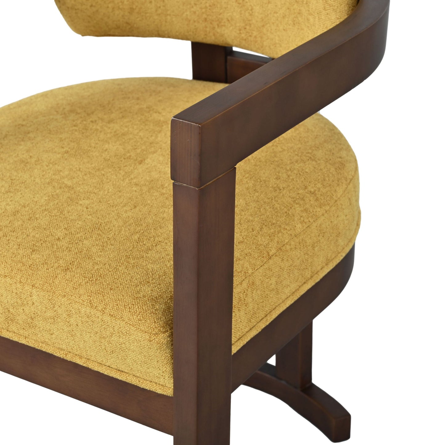 Stylish Indoor Upholstered Wood Dining Chair Set of 2