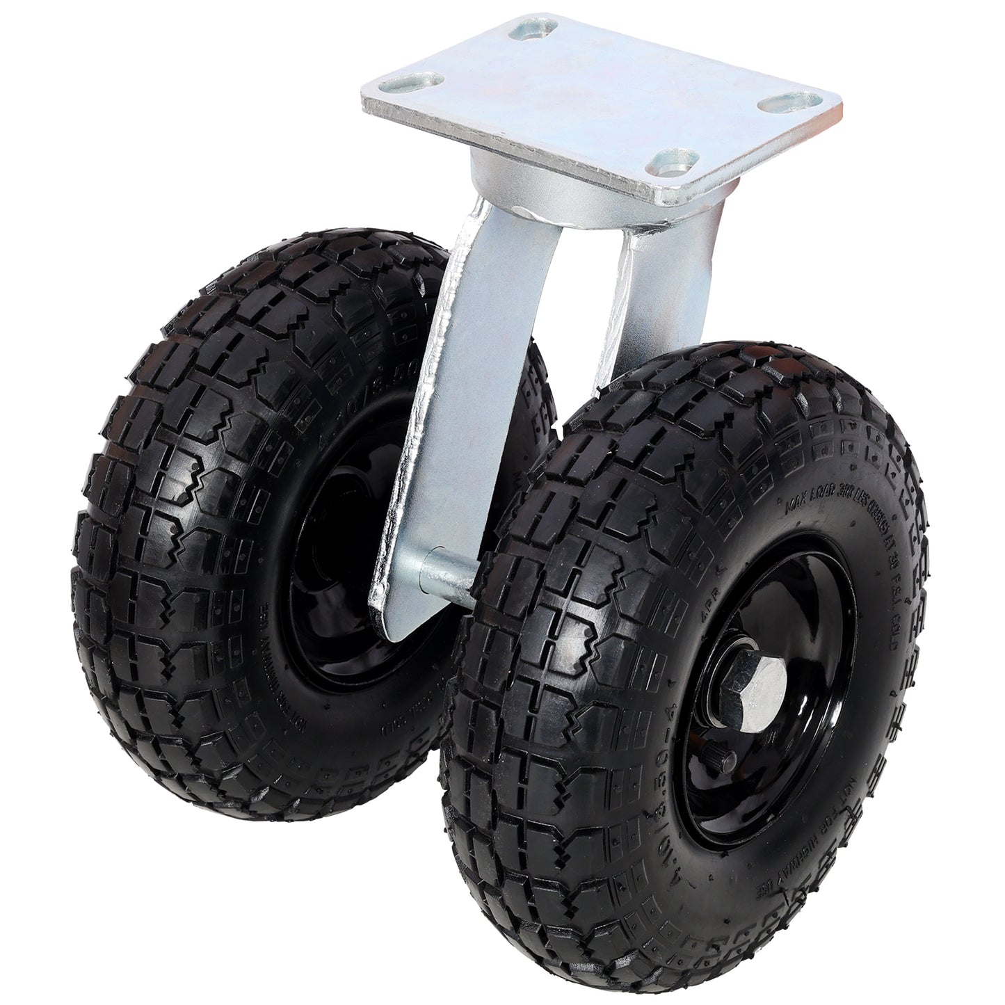 10 in Dual Air Wheels Swivel Caster, 660LBS Load Capacity