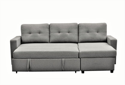 Convertible L Shaped Sectional Sleeper Sofa Bed, Saving Pull Out Couch