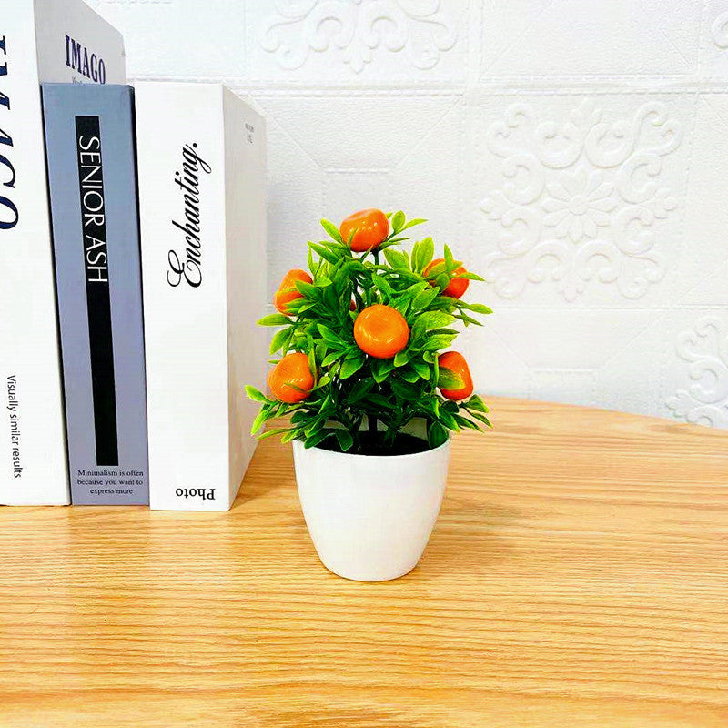 Fashionable Artificial Flower Foam Fruit Potted Plant