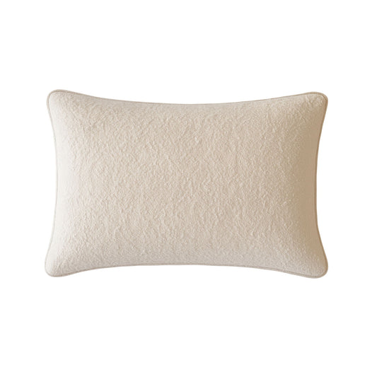 Homey Cozy Textured Throw Pillow - Ivory