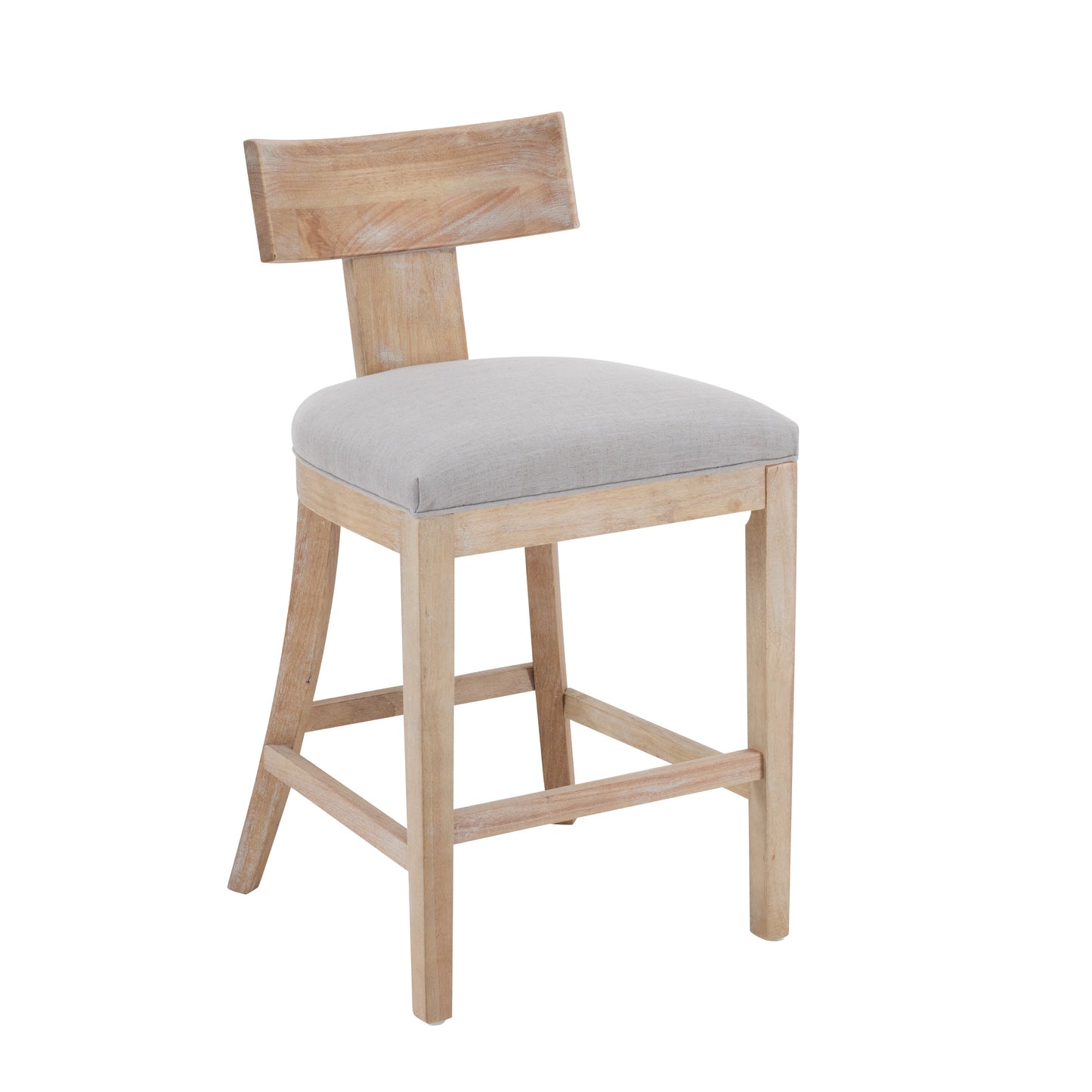 27" Counter Stools Set of 2, Upholstered Counter Height Bar Stools