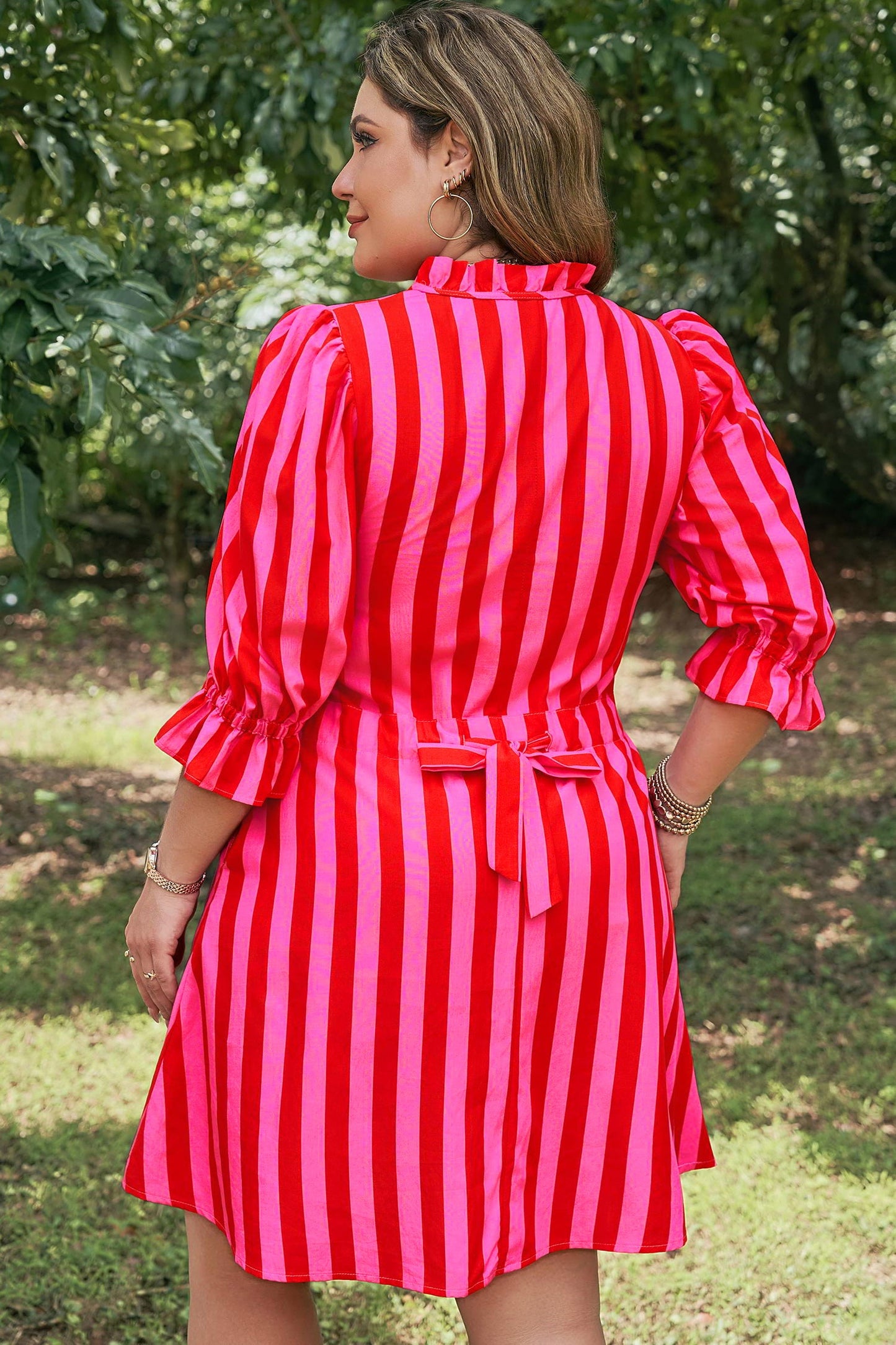 Presley Sleeve Curvy Mini PLUS Dress