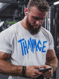 Men's Plus Size Letter Graphic Round Neck Short Sleeve T-Shirt