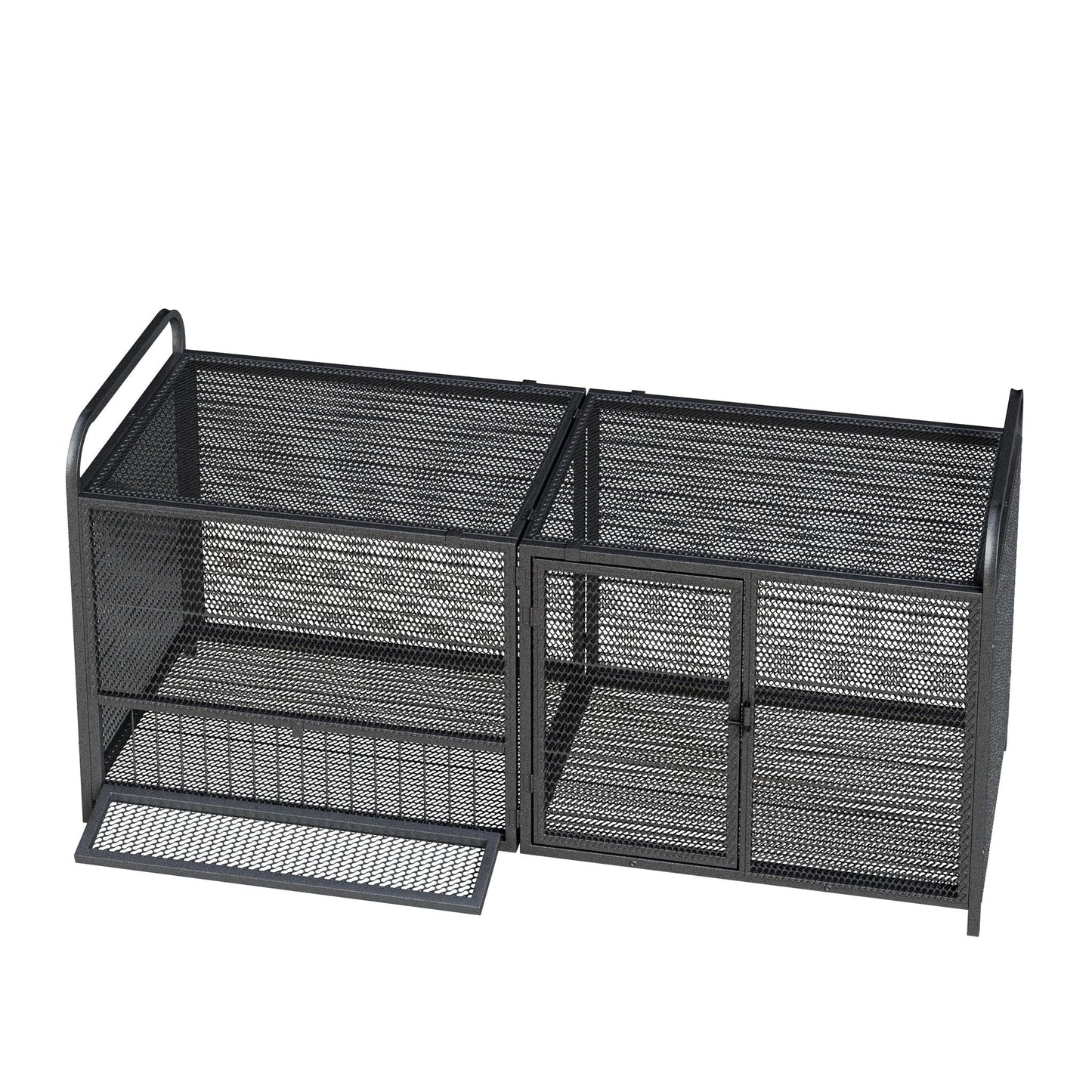 Chicken Cage, Poultry Breeding Coop - Black / Silver