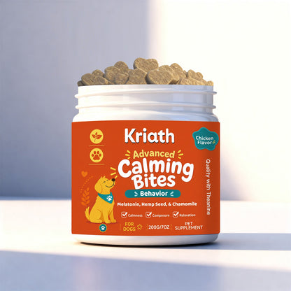 Dog Nutritional Chewable Tablets Help Dogs Take Care Of Daily Behavior Balance And Peaceful Rest Care