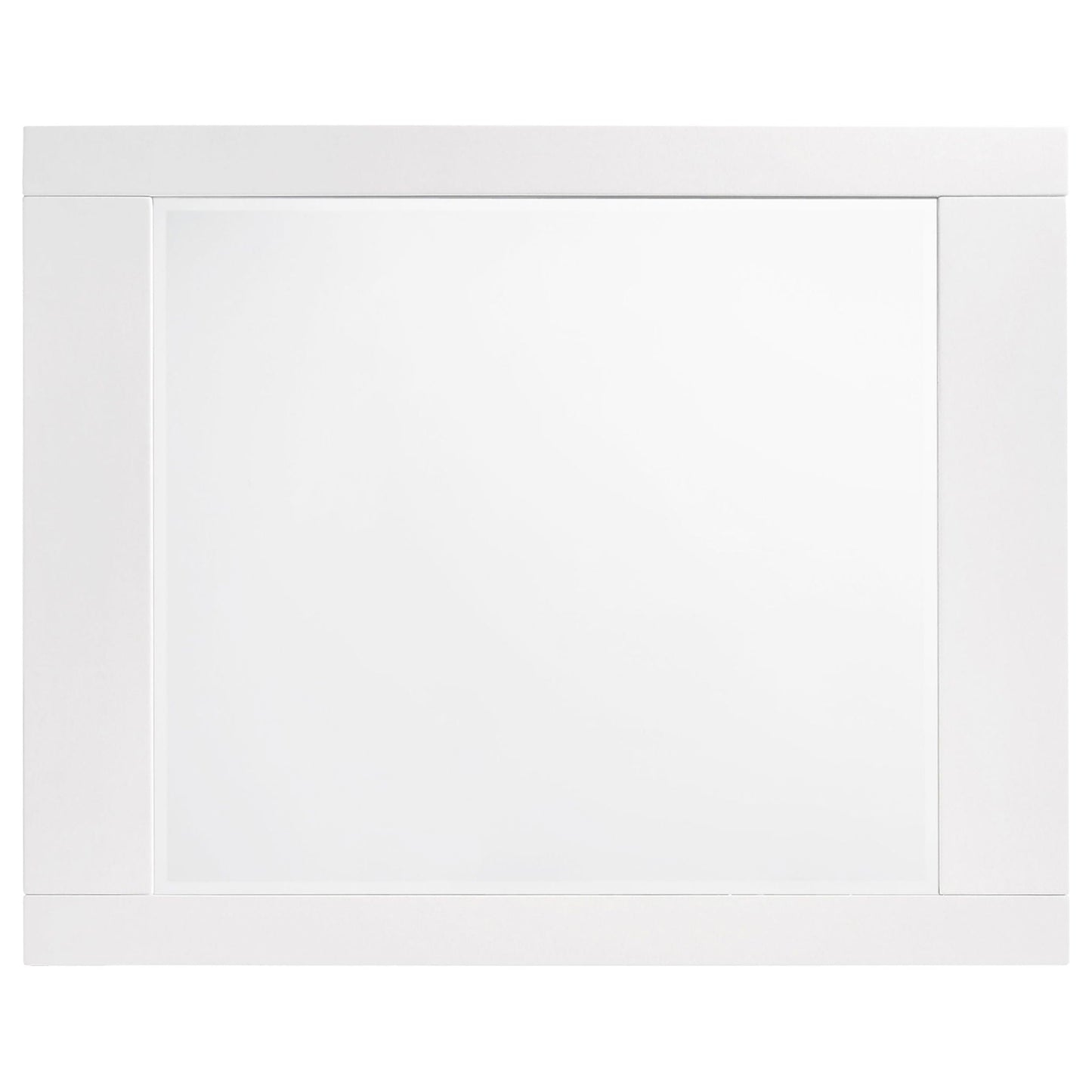 August - 6 Piece Queen Panel Bedroom Set With LED Lighting - White