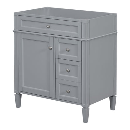Bathroom Vanity With 2 Drawers And Tip-Out Drawer, Storage Cabinet