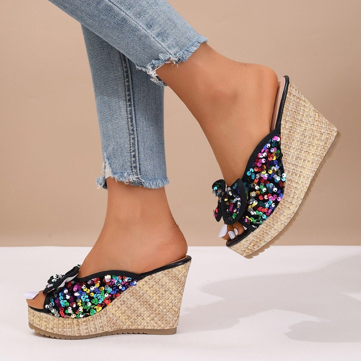 New Stylish Casual Versatile Slip-on Elevating Sandals With An Elegant Touch