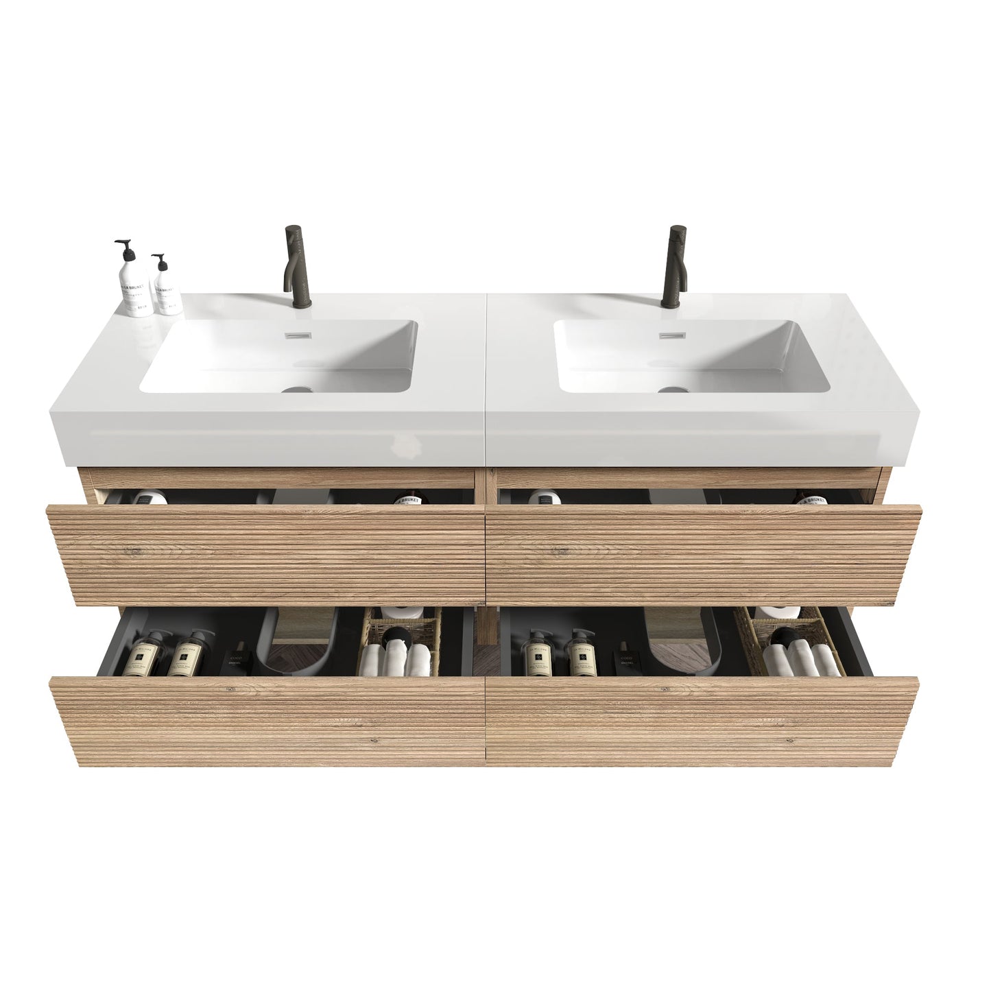 Grace 60" Bathroom Vanity with Double Drawers