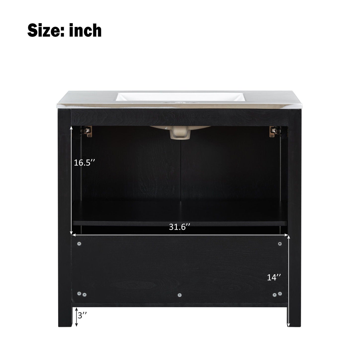 Bathroom Vanity Organizer With Sink, Combo Cabinet Set, Bathroom Storage Cabinet